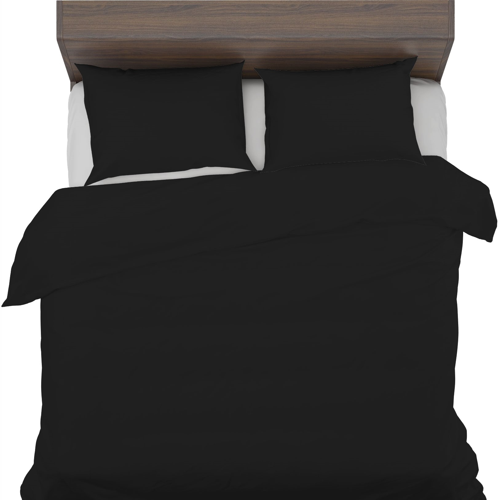 Antialergické Povlečení 160x200+1x50x70 100% přírodní Bavlna Černá