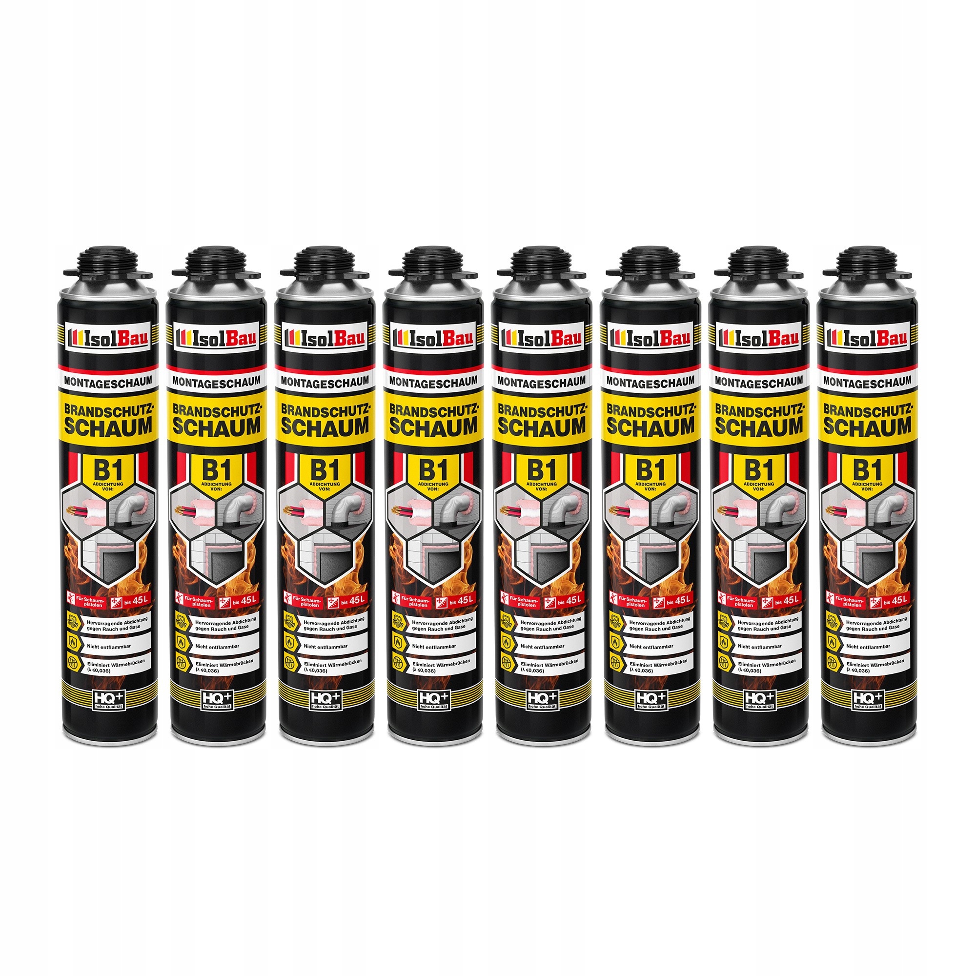 Ohnivzdorná pěna B1 Ppoż Ohňová montážní pěna 8 x 750 ml Ohnivzdorná pěna