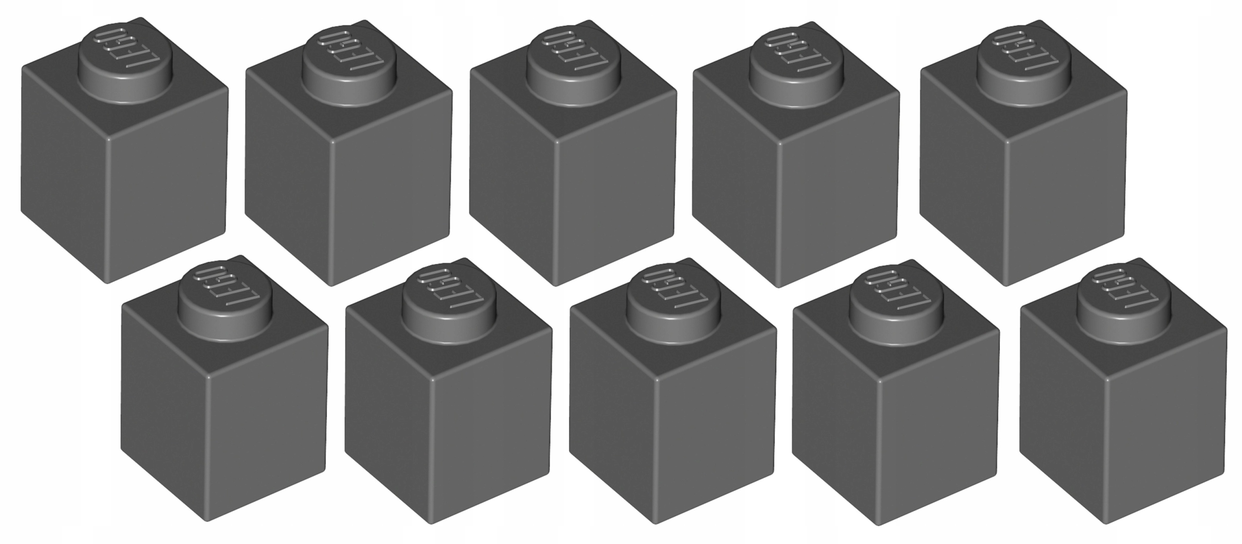

Lego Klocek 1x1 Ciemny Szary (3005/4211098) 10szt.