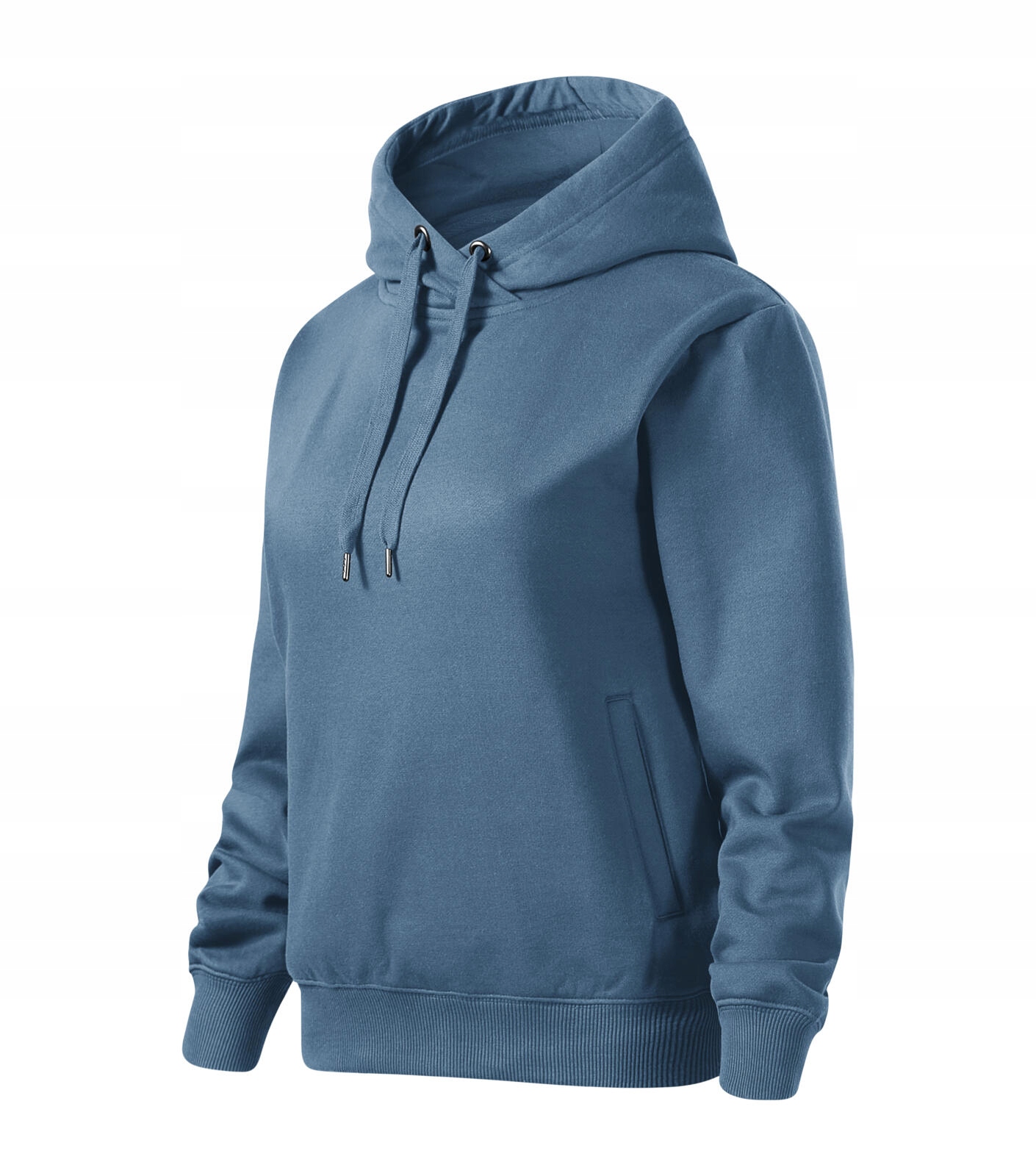 Mikina s s kapucí a bavlněnou klokanka Malfini Terry MOON421 Denim L