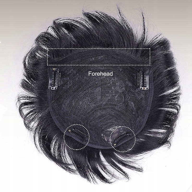 Peruki męskie z krótkimi włosami i tupetem do codziennego użytku Marka bez marki