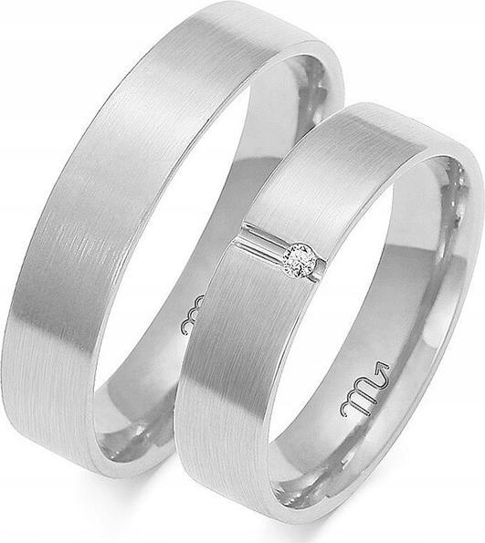 Zlatý snubní prsten bílý s gravírováním 14K 585 r 17 18 19 pod gravírování pro ženy