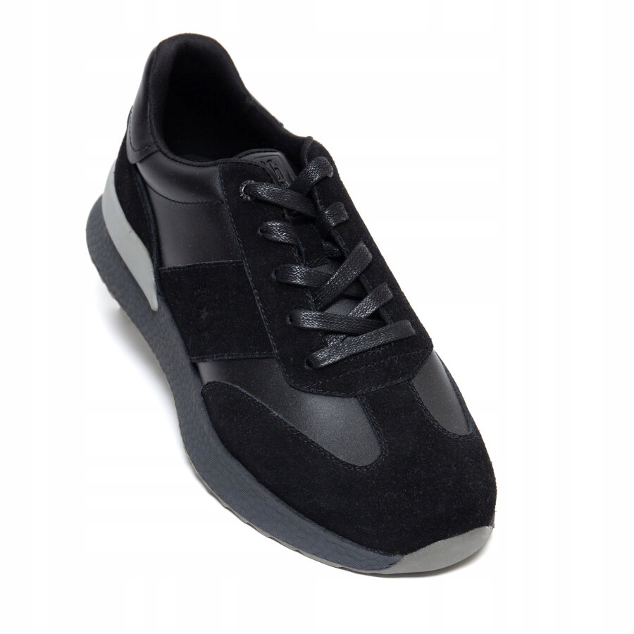 Big Star Pánské Kožené Sportovní Boty Černé OO174197 906 41