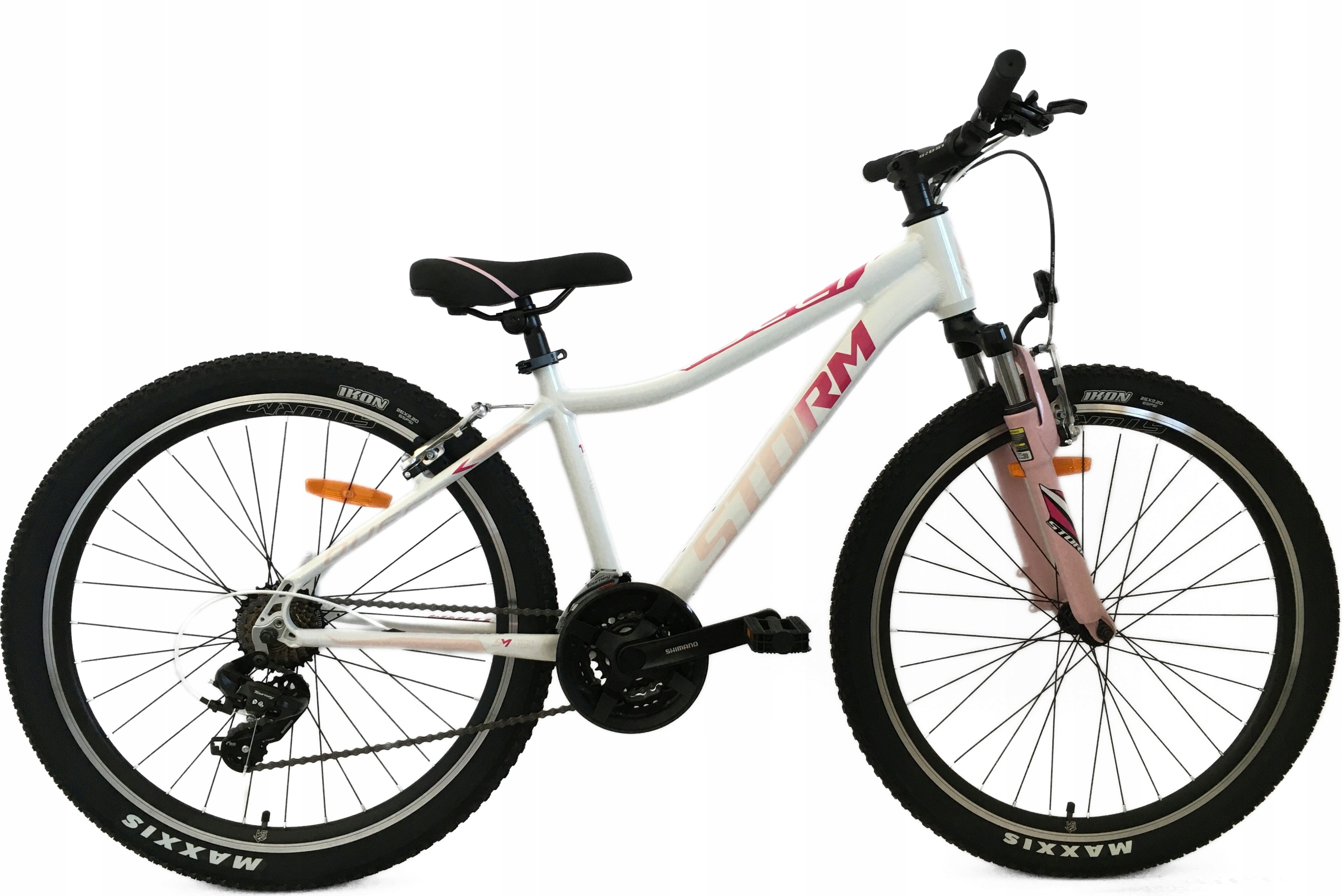 Rower Storm Queen 26 2VBR biały/róż 15