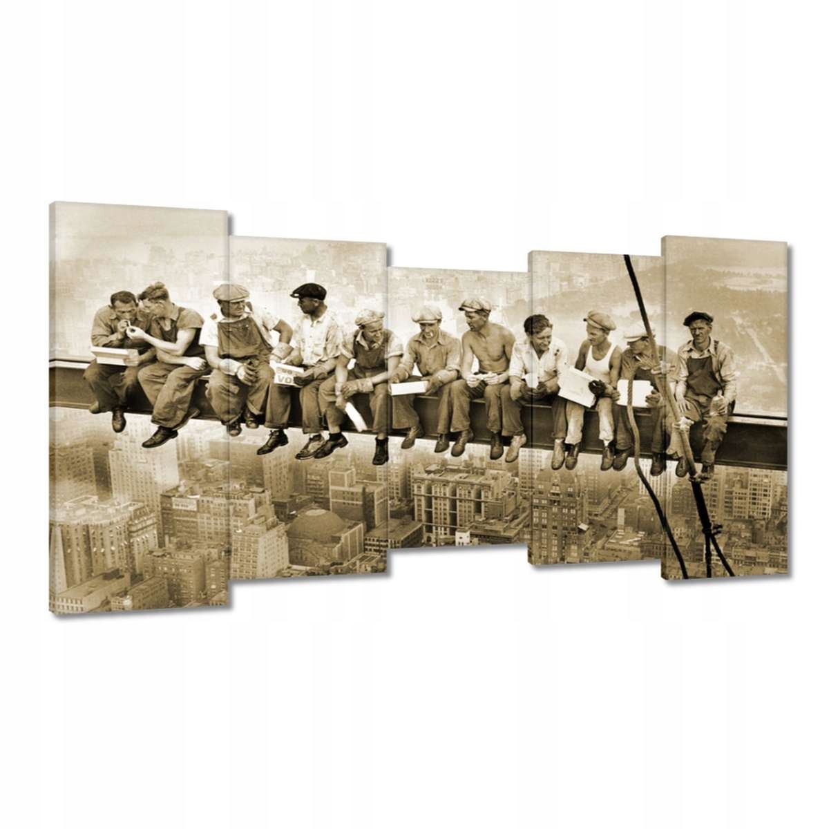Obrazy 150x80 Oběd ve výšce Sepia