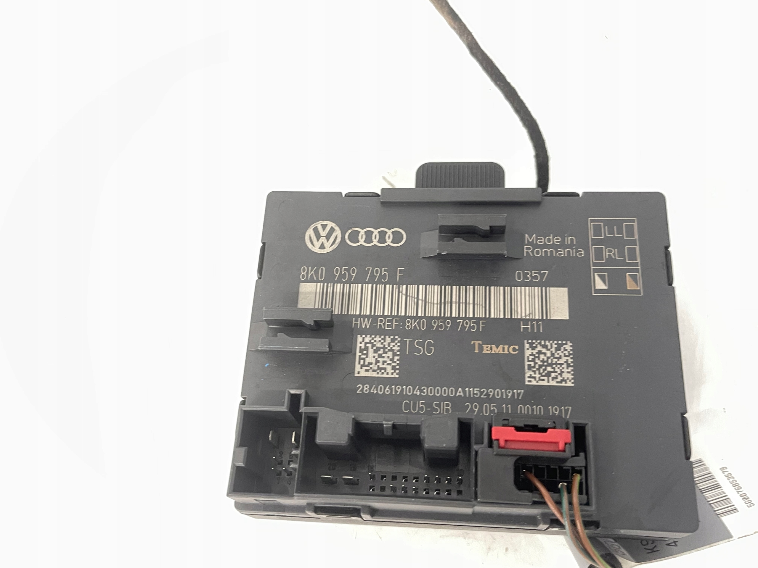module control unit door left rear part rear AUDI A4 B8 8K0959795F