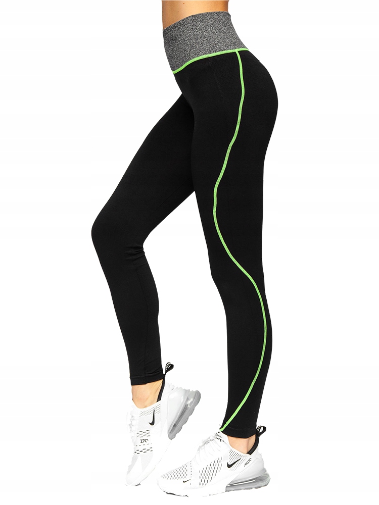 

Legginsy Damskie Czarno-zielone 3934 Denley_s/m