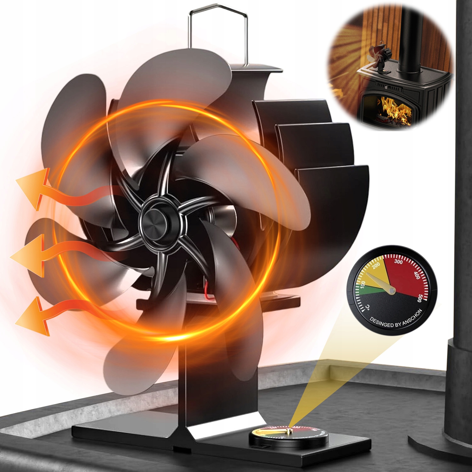 Krbový Ventilátor, Termoelektrický Ventilátor Napájený Teplem, Závěsný