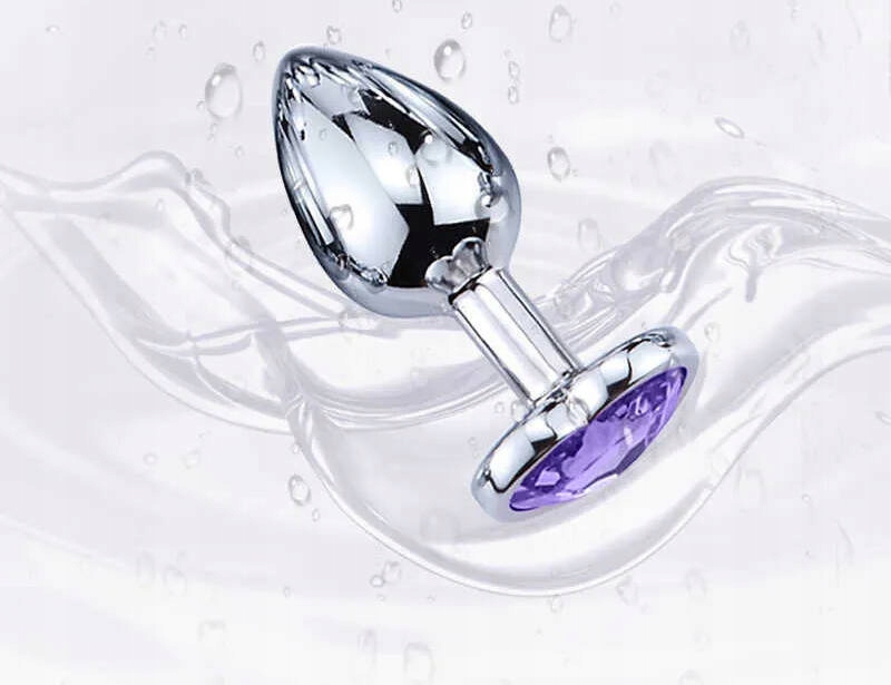 STALOWY ZESTAW KORKÓW ANALNYCH PLUG ZESTAW 3 KORKI SML MIX KORKÓW SERDUSZKA Długość 9 cm