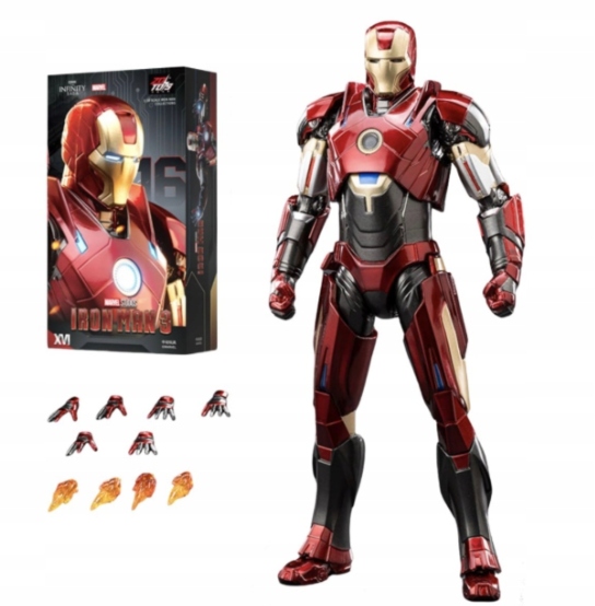 Figurka Iron Man Mk16 Mkxvi Nightclub 18 cm Premium Marvel Zd Toys originál