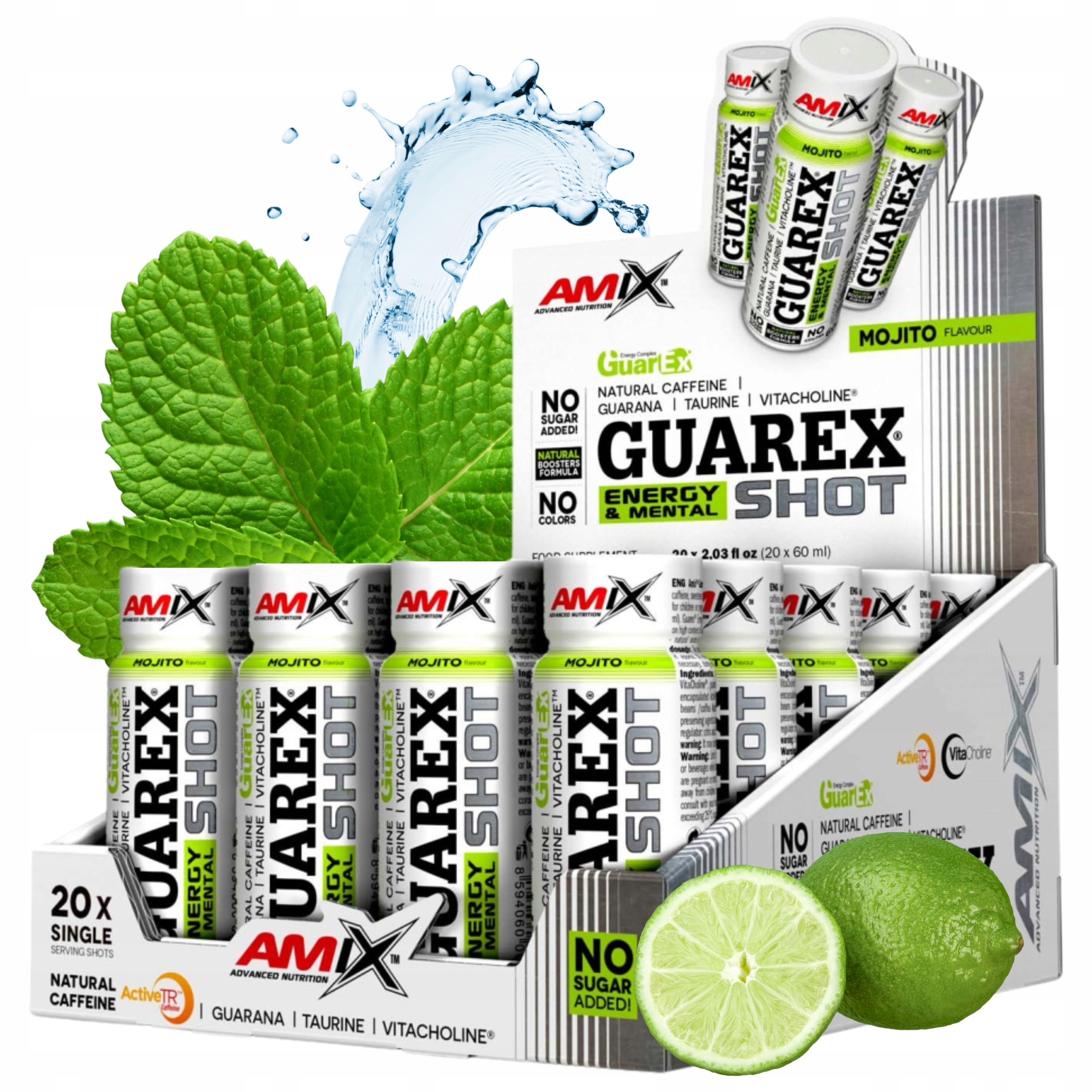 Shot S Kofeinem Kofein Guarana Extrakt z guarany Koncentrace Povzbuzení