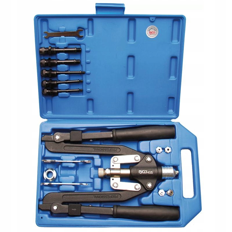 Sada nitovacích klieští s dlhými ramenami 3,2-6,4 mm, Bgs 405