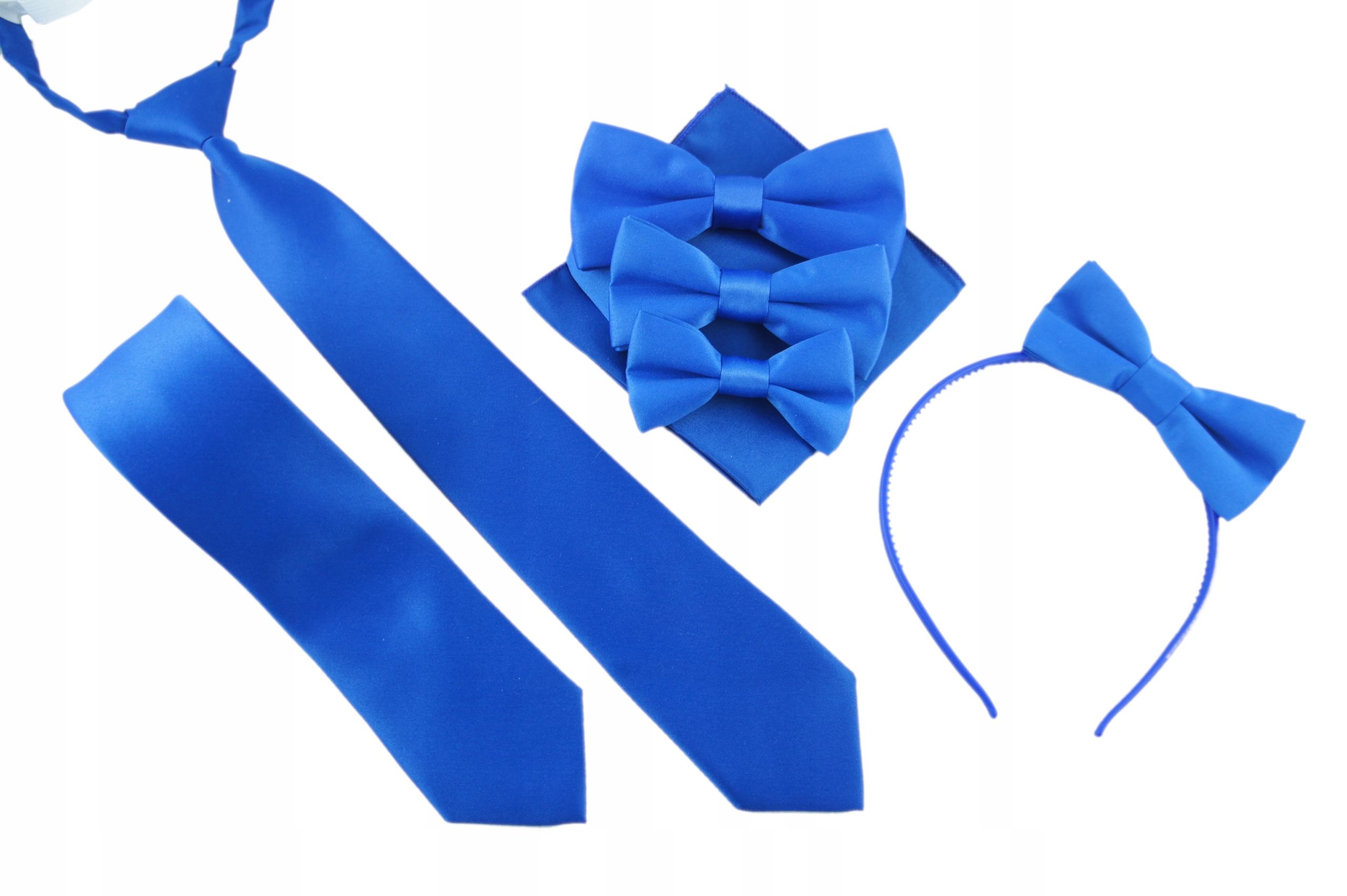 Chabrowy Krawat gładki ELEGANCKI dla NASTOLATKA ok 8-15lat Marka Inna marka