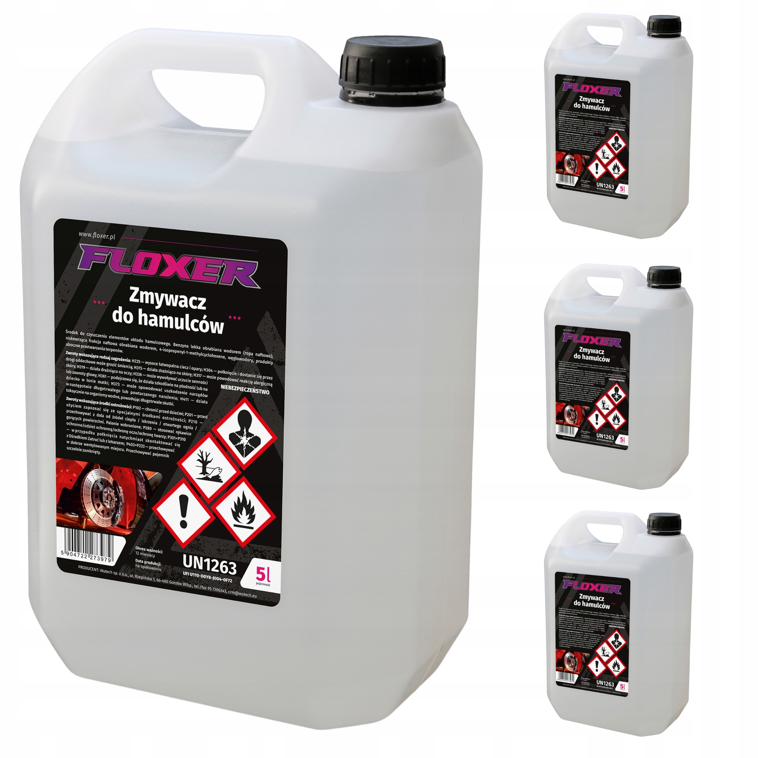 Zmywacz do Hamulców uniwersalny Floxer 20L Czyszczenie Tarcz i Klocków