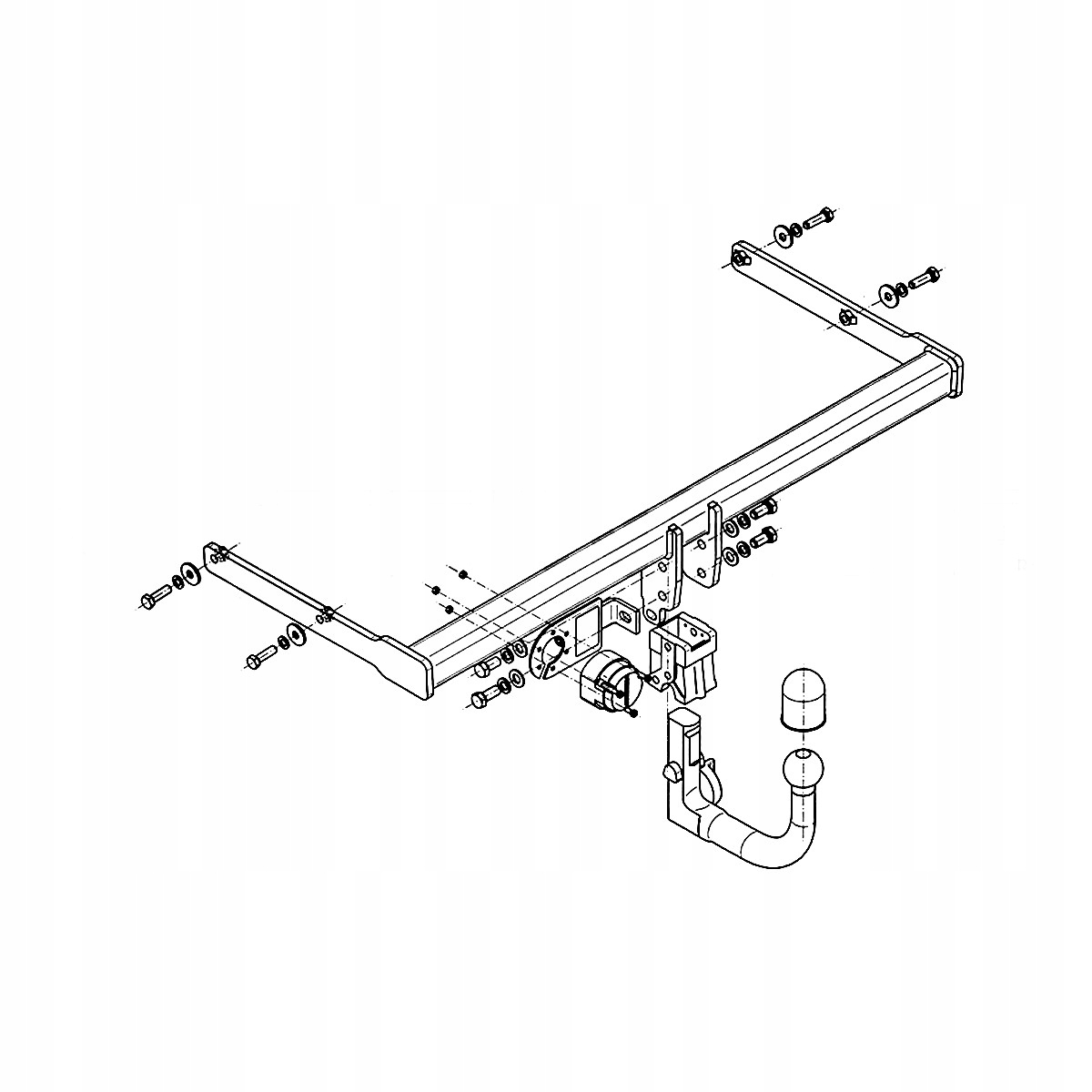 Hak holowniczy Wypinany Skoda Fabia 3 NJ III HTB 14-18 MODUŁ 13 PIN GRATIS Producent Steinhof