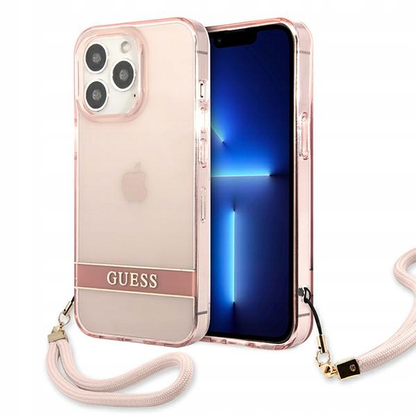 Guess GUHCP13XHTSGSP iPhone 13 Pro Max 6,7" růžový/pink hardcase Translucen