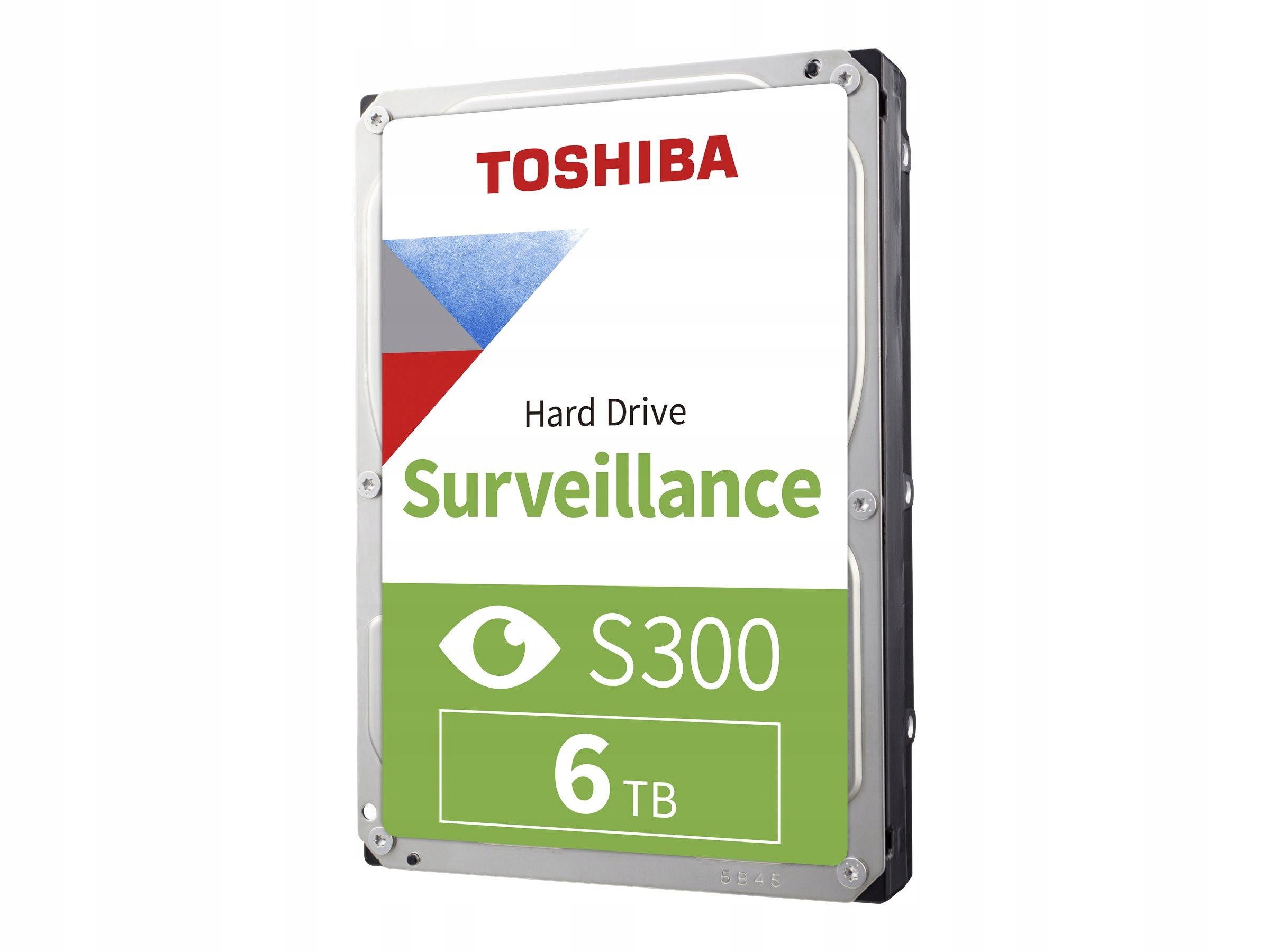 Toshiba S300 Video Surveillance Hdd 6TB 3.5inch 5400rpm 256MB 24/7 Smr Warr