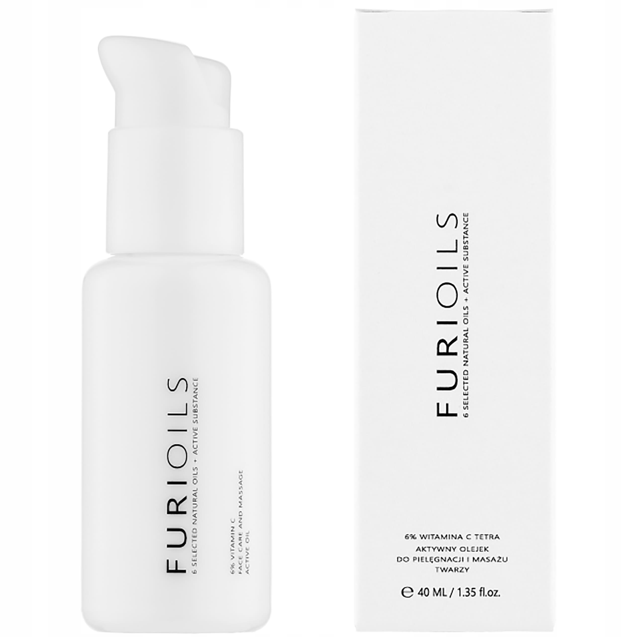 FURIOILS 6% Vitamin C Tetra olejek do masażu i pielęgnacji twarzy 40 ml
