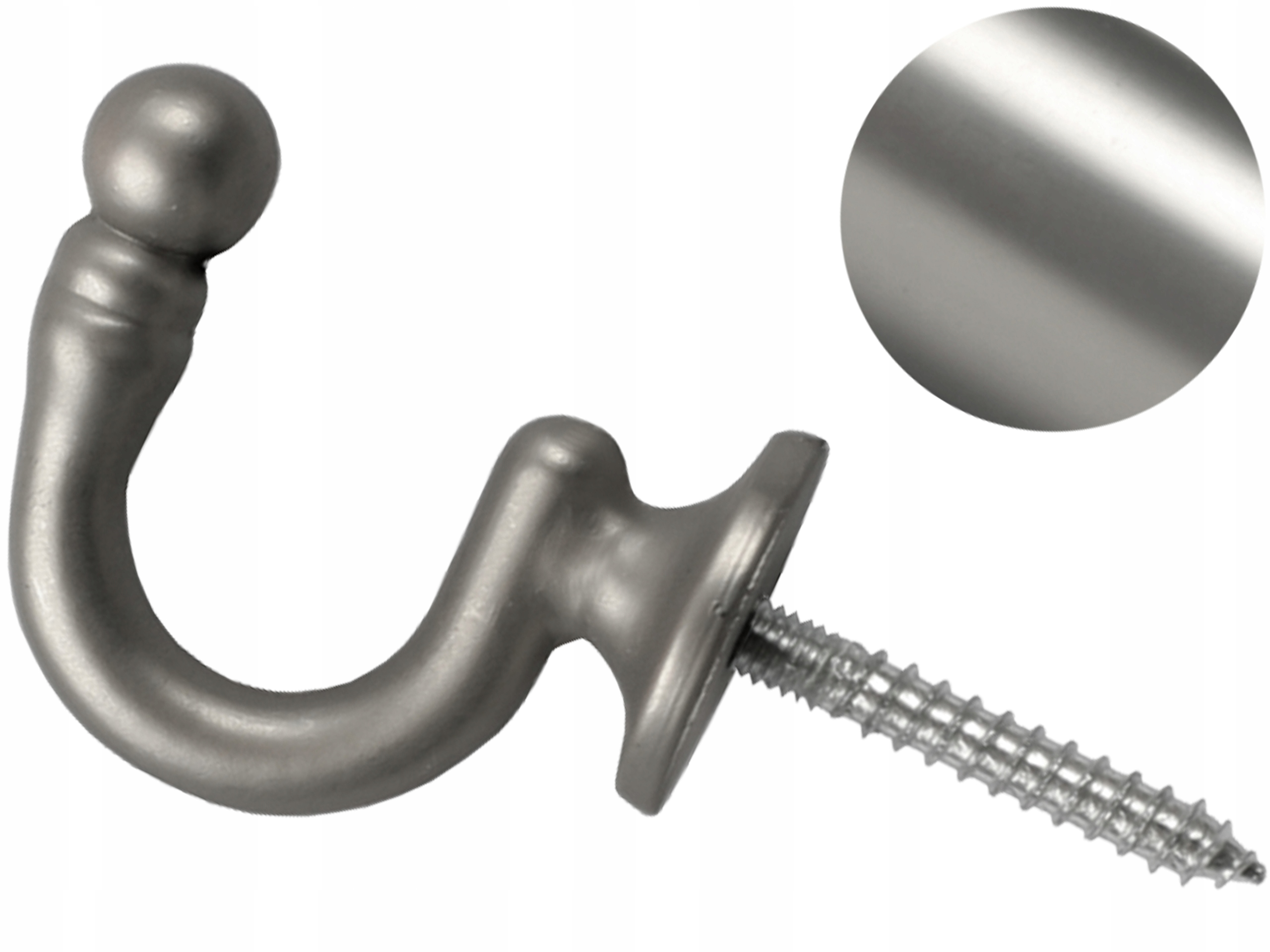 Haczyk do upinania firan i zasłon typu M - SATYNA