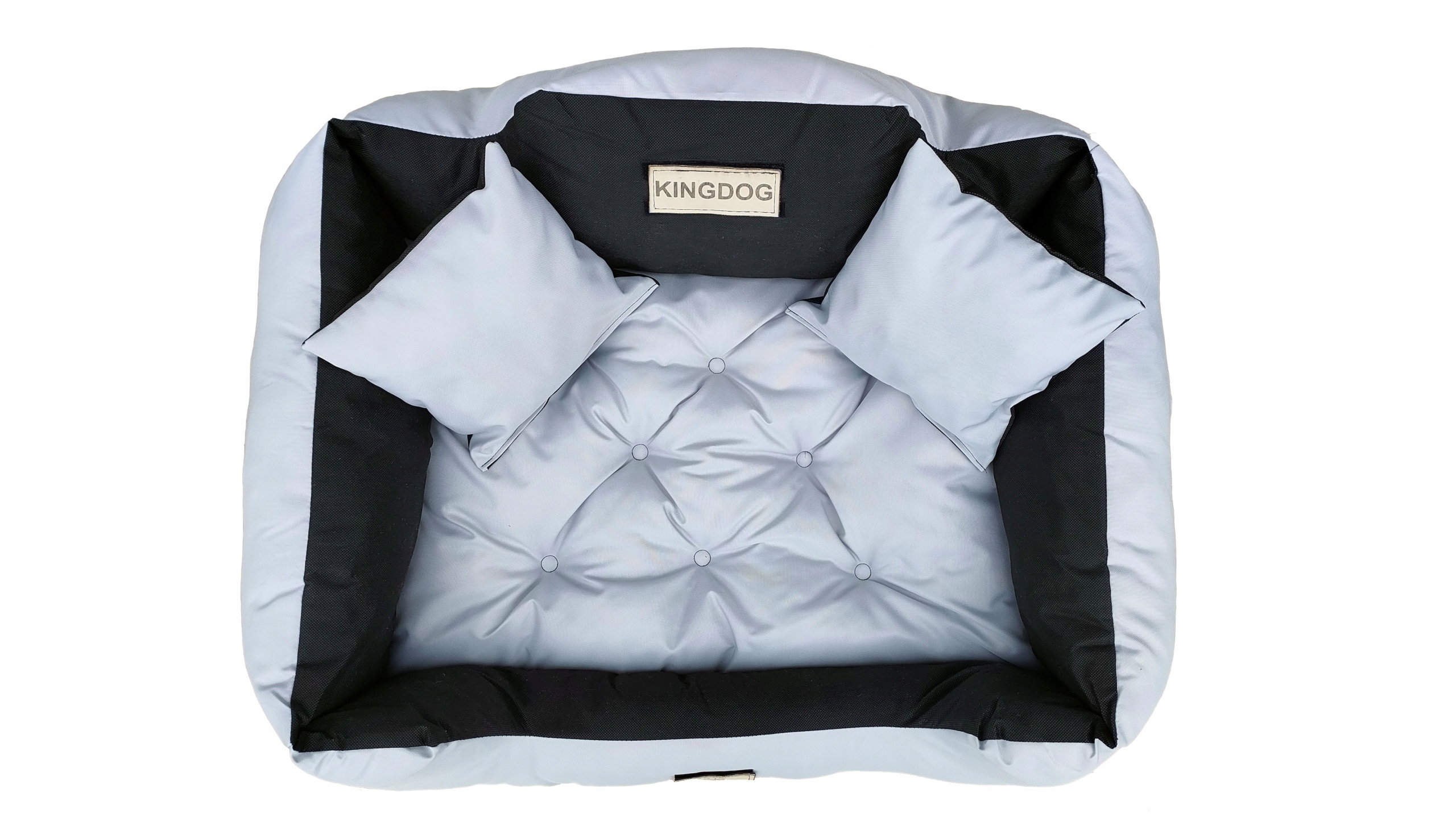 Levně pelíšek pro psa kotec Kingdog 115x95 cm personalizované voděodolné světle