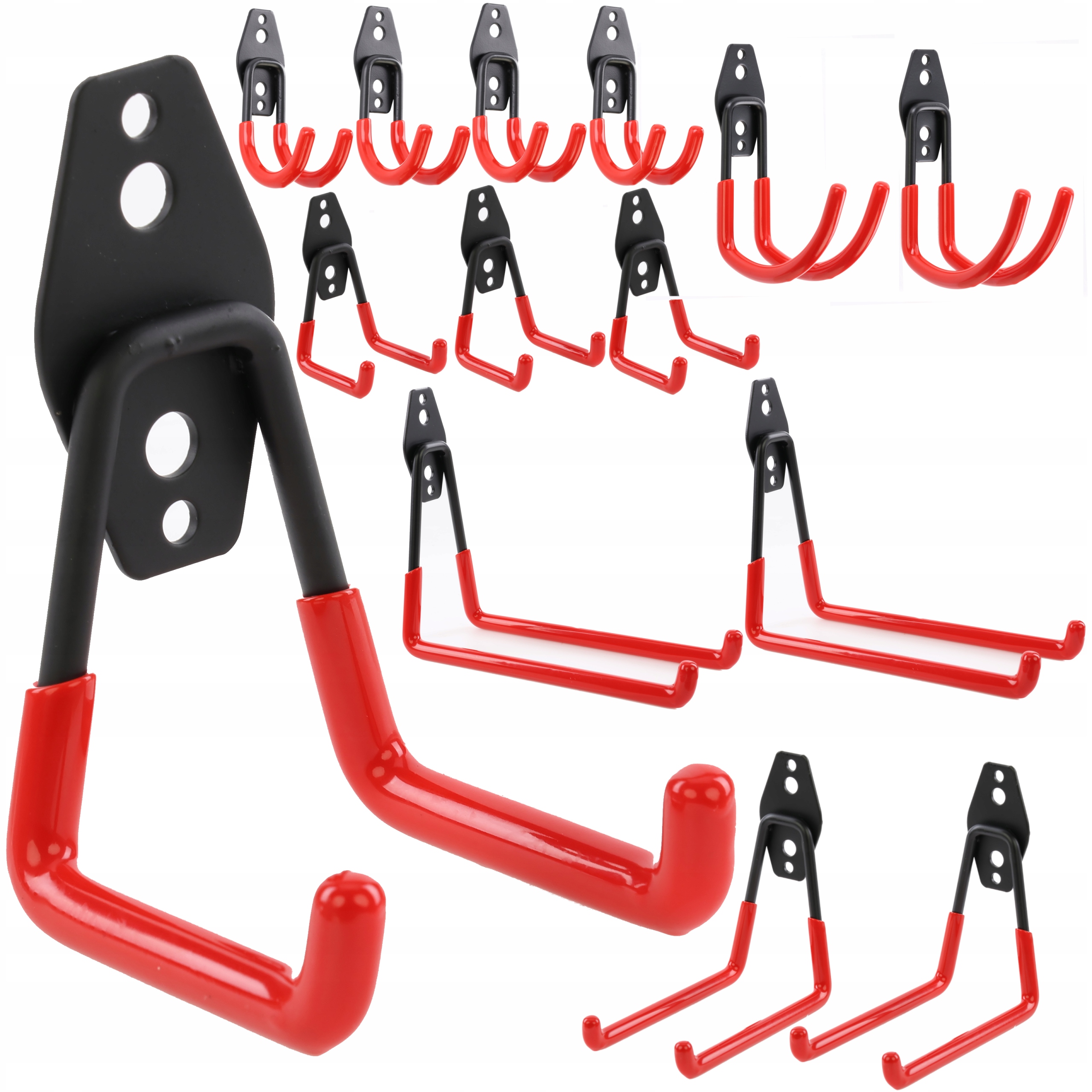 14x Nástěnný hák jednoduchý kulatý nářadí garáž zahrada vybavení věšák