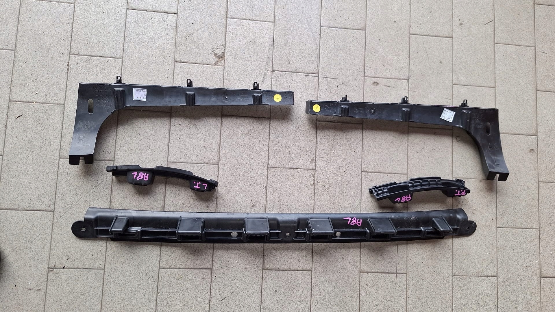 KPL Supporto supporti staffa Paraurti posteriore KOMPLET AUDI A8 D4 LONG KOMPLET!