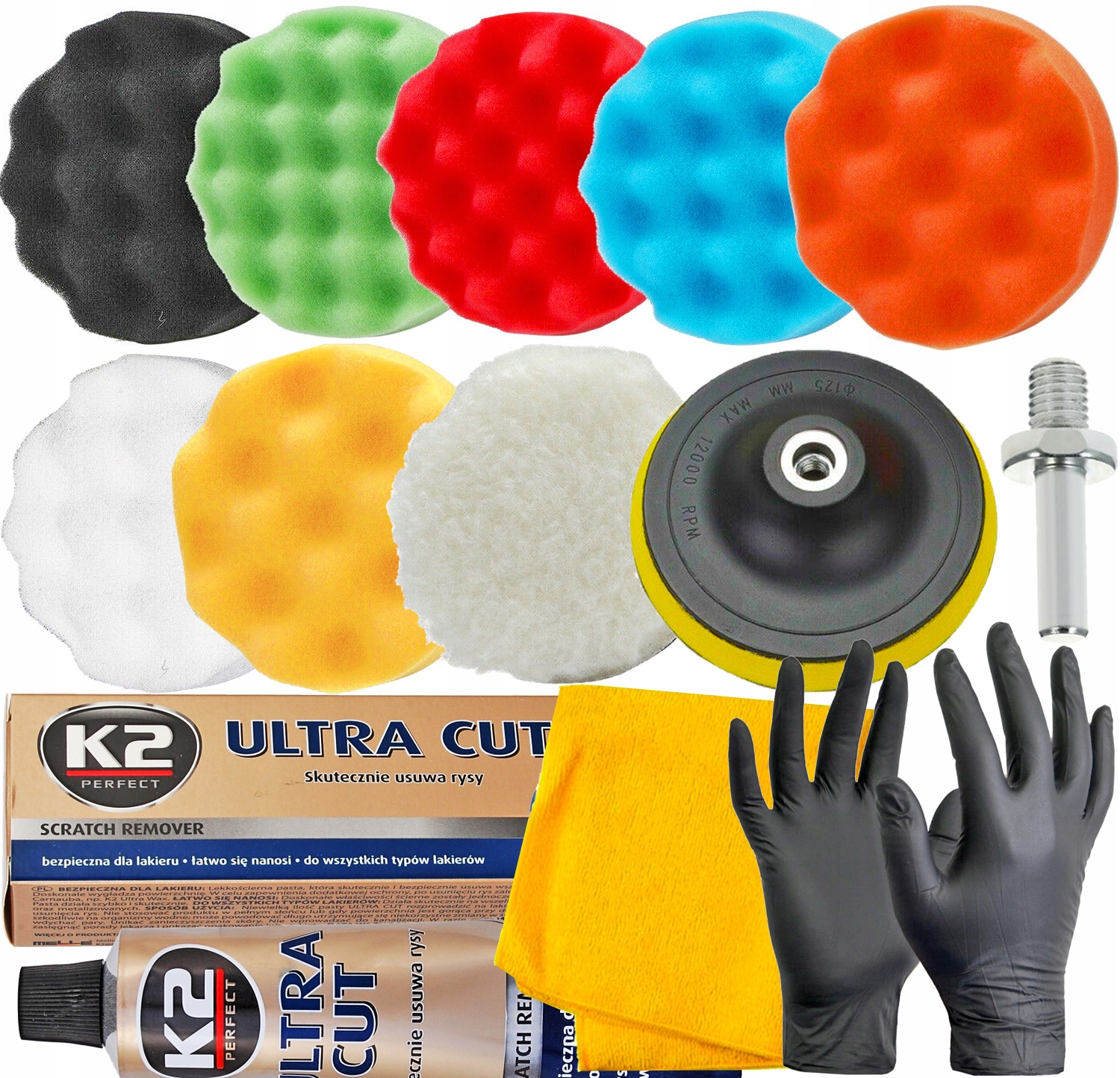 

K2 Ultra Cut +zestaw Gąbek Do Usuwania Rys Lakieru