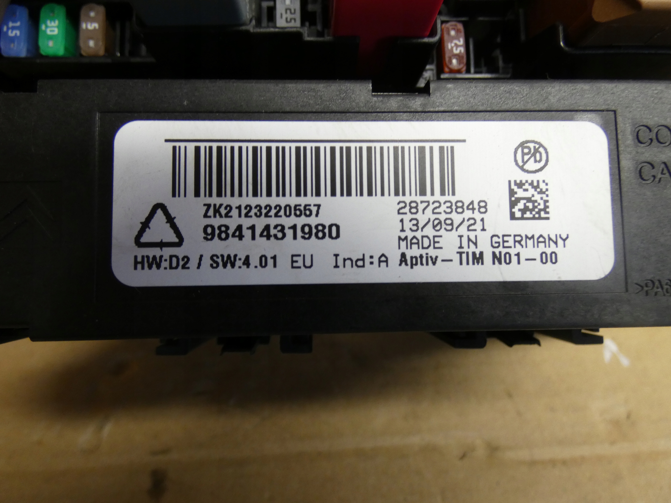 module control unit Haka Citroen C5X C5 X Peugeot 308 9841431980