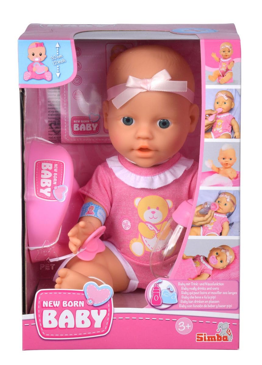 Simba 30 cm Figurka pro děti s funkcí pití a dýchání a příslušenstvím