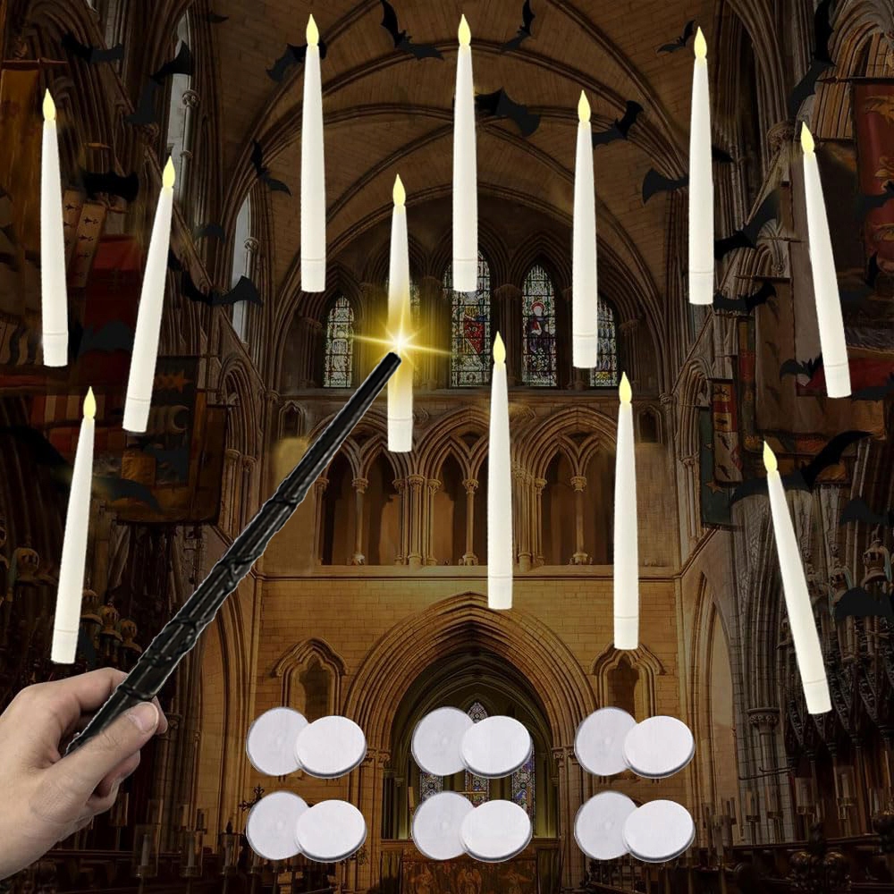 svíčky s kouzelnou hůlkou a dálkovým ovládáním Plovoucí závěsné Harry Potter 20 Ks