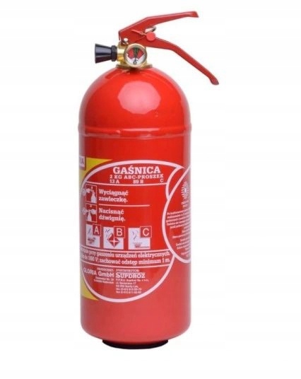 

Gaśnica proszkowa 2kg Abc PD2GA Bhp uchwyt