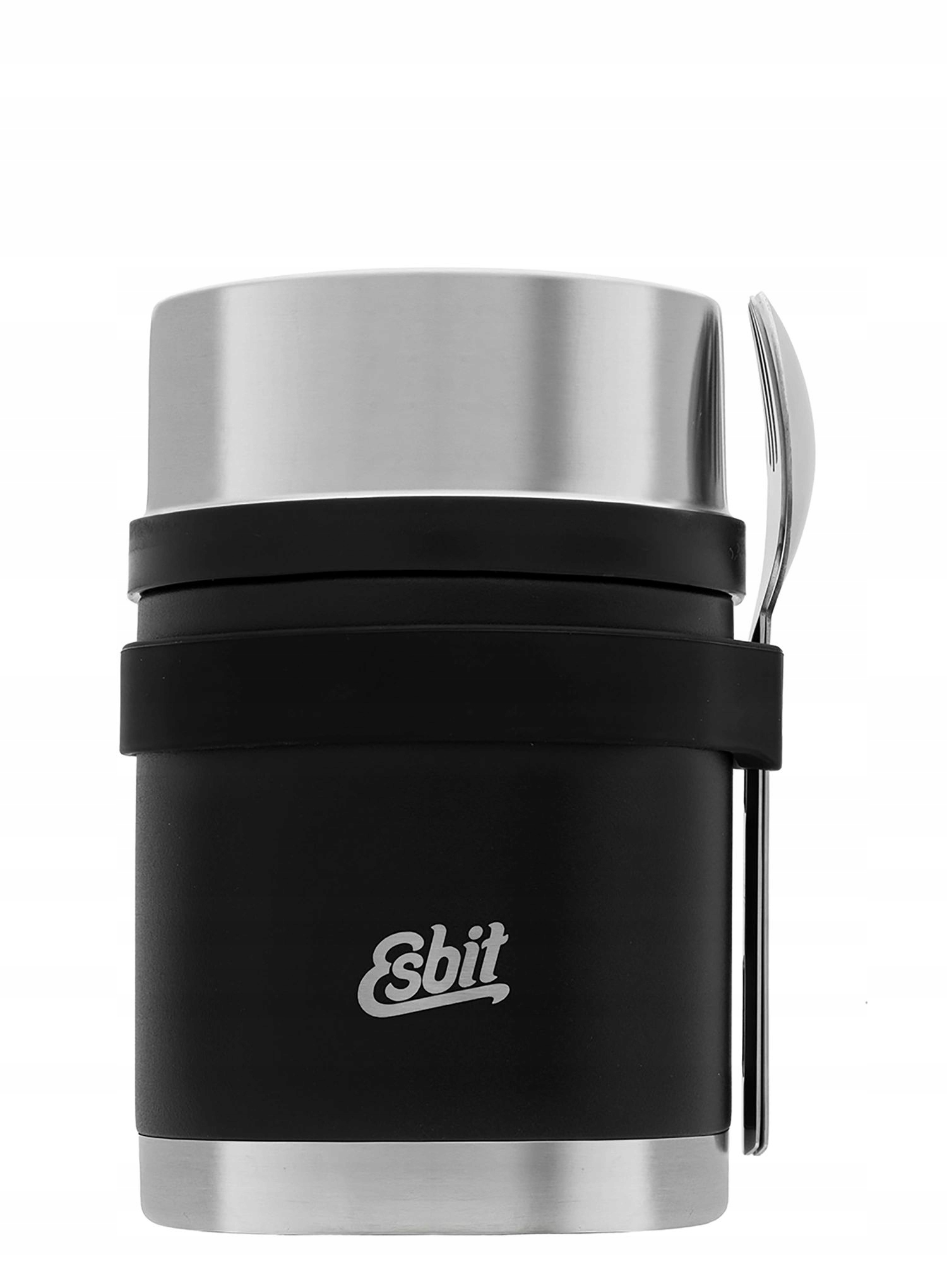 Sztućce turystyczne Esbit Cutlery Set Incl. Silicone Band S black