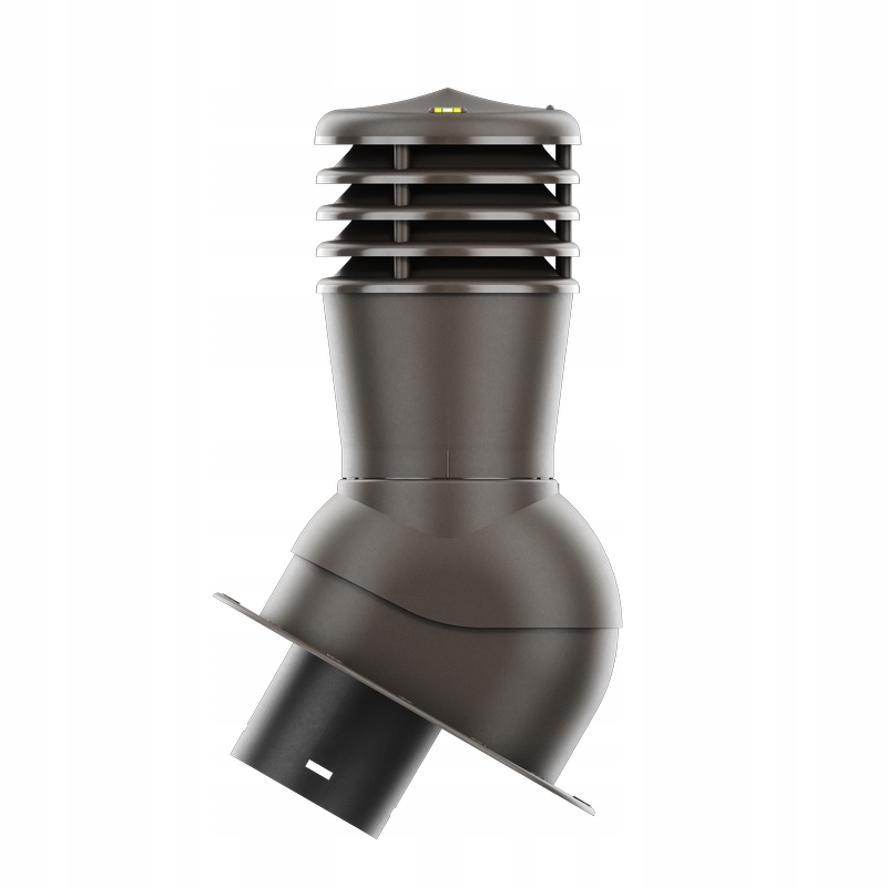 Větrací komín Smartline profil E fi 150 mm, nezateplený, tmavě hnědý