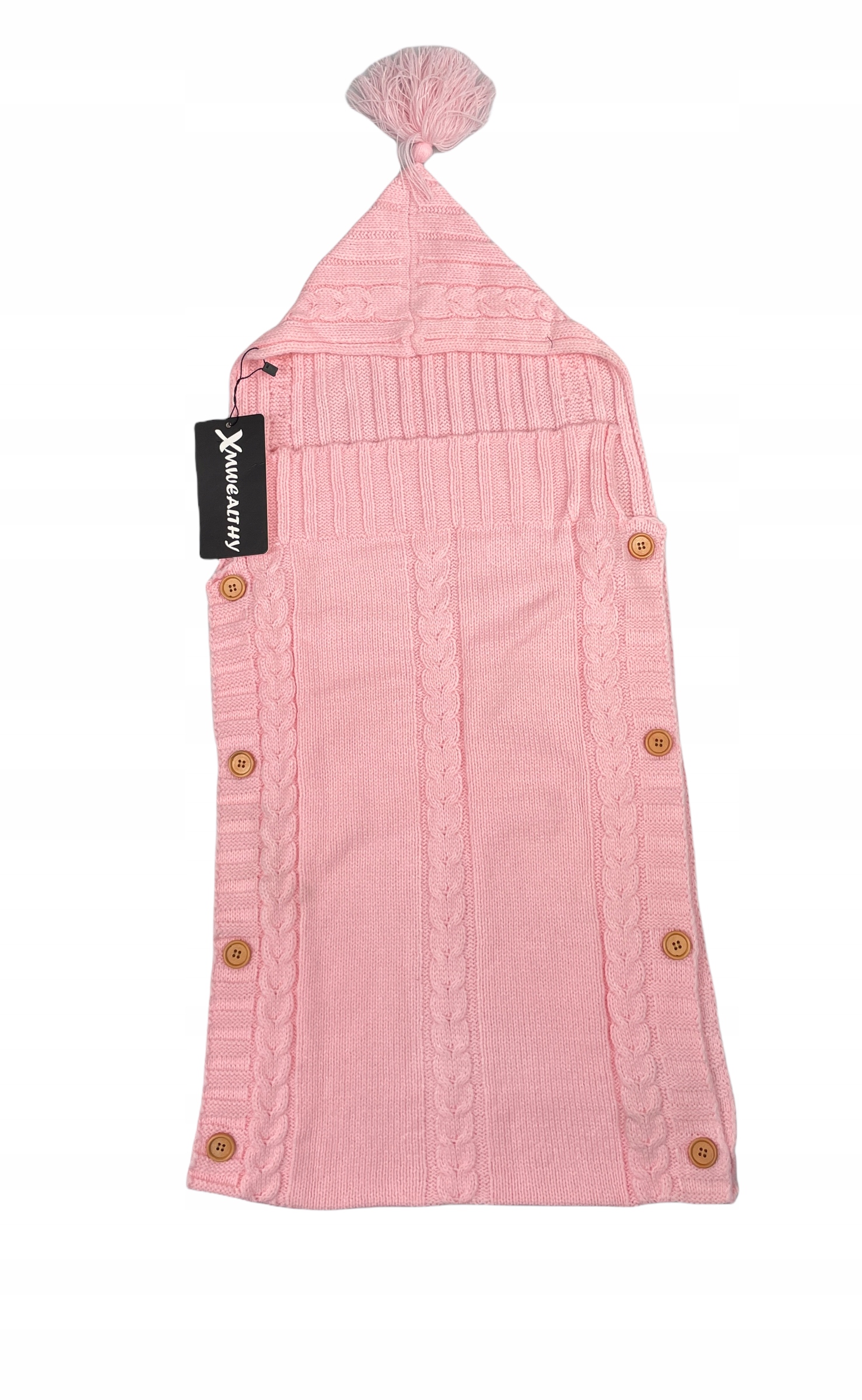 Różowy becik dla dziewczynki XMWEALTHY 0+ Marka Inna marka