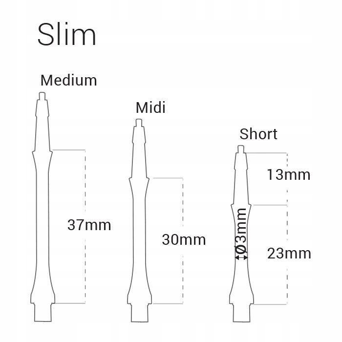 Shafty Harrows Clic Slim smokey short Rodzaj shafty