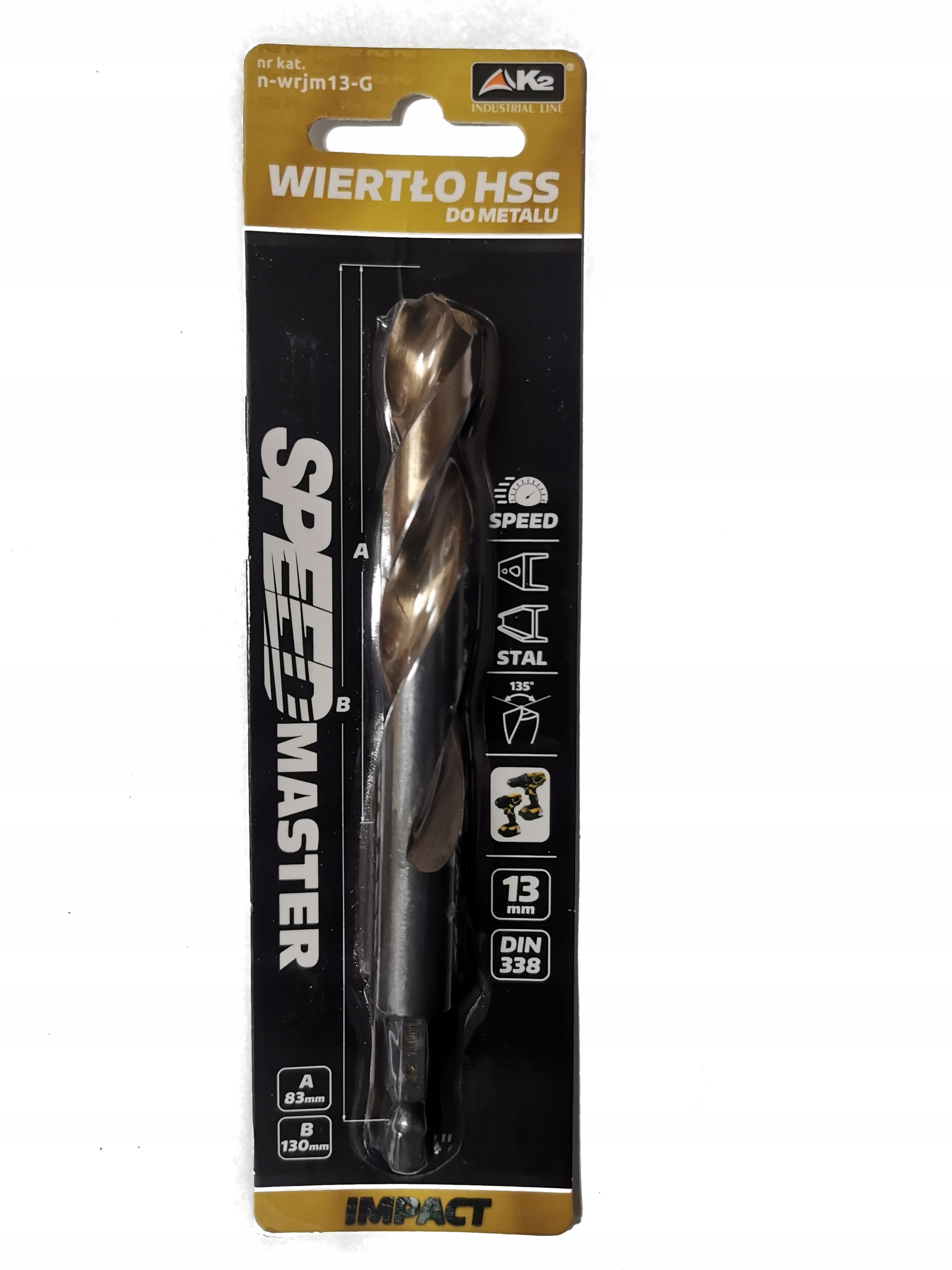 

Wiertło do metalu Hss Speedmaster 13,0mm 1/4"