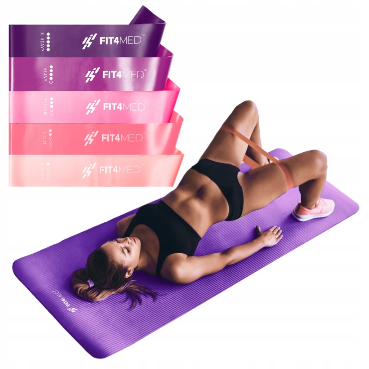 

Zestaw Do Ćwiczeń W Domu Fitness 5 Gum Gruba Mata