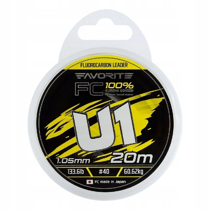 Favorite Fluorocarbon U1 Fc 30m #14/0.62mm 50.8lb/23.06kg