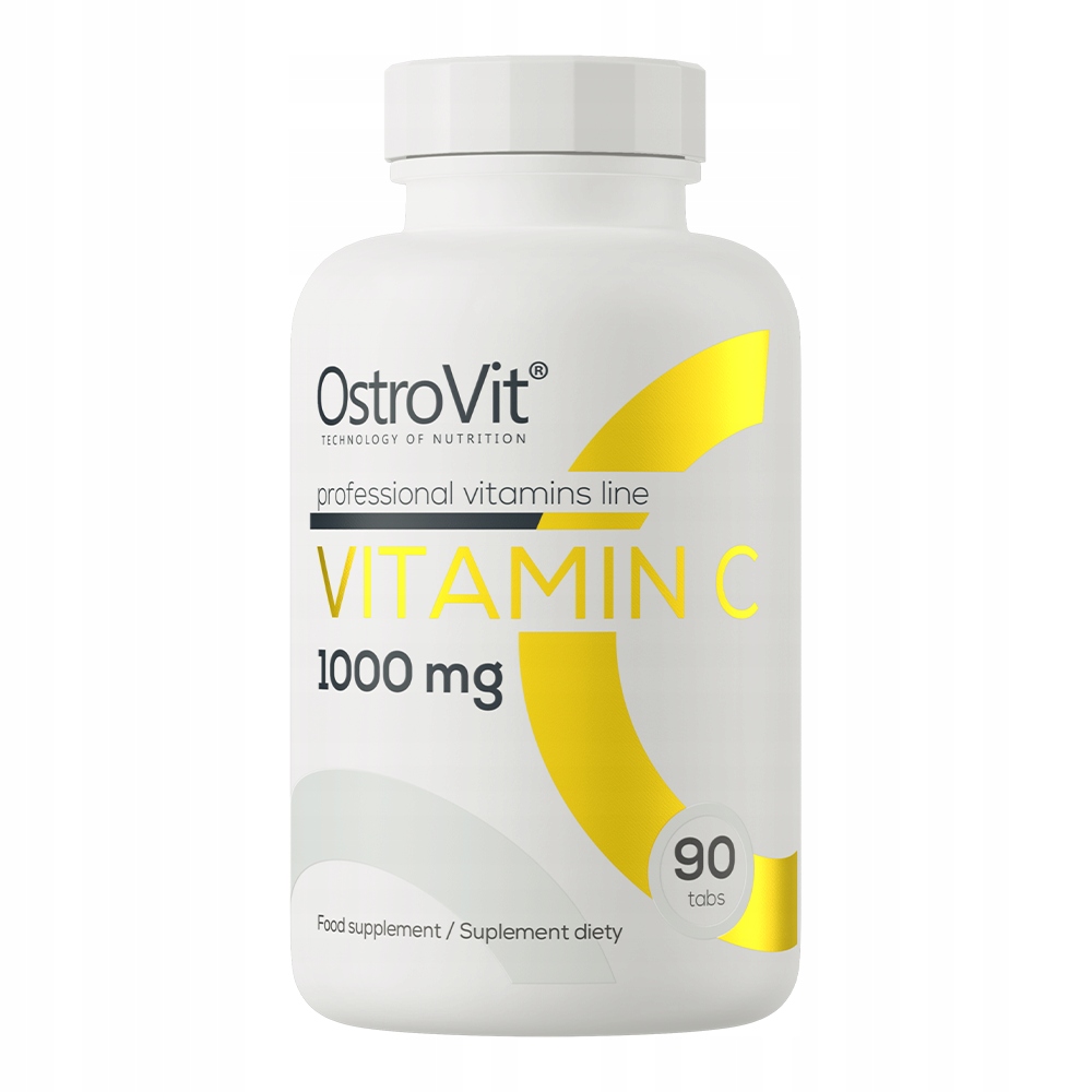 Witamina C OstroVit 1000 mg Kwas L-Askorbinowy ODPORNOŚĆ 90 tabletek