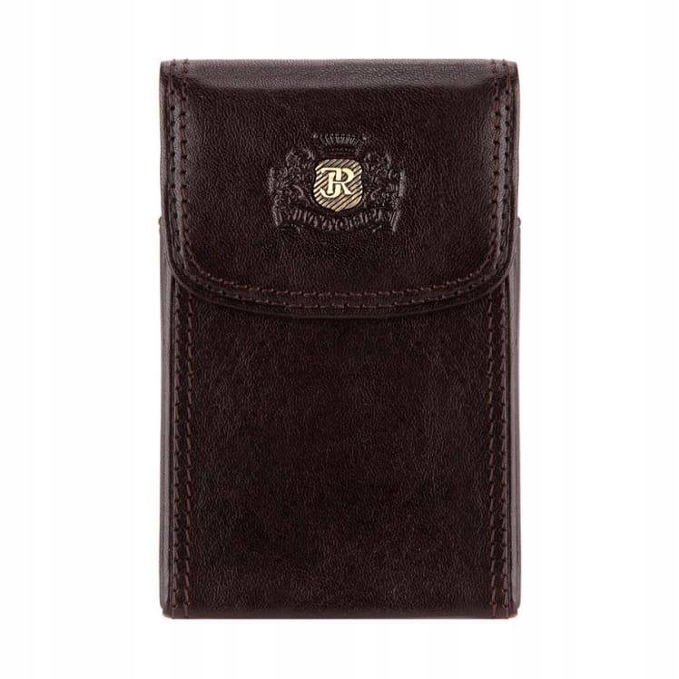Pouzdro na vizitky z pravé kůže Wittchen Da Vinci 39-2-151-3 hnědé