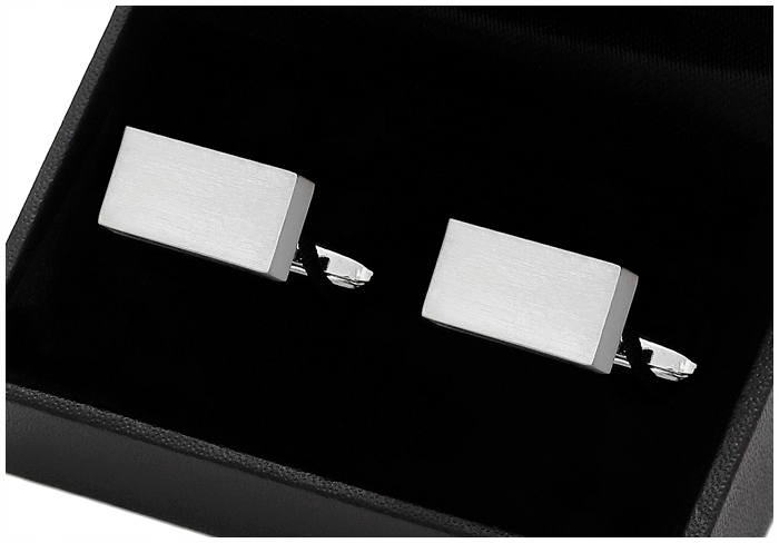 STALOWE Spinki do Mankietów Koszuli + PUDEŁKO d13