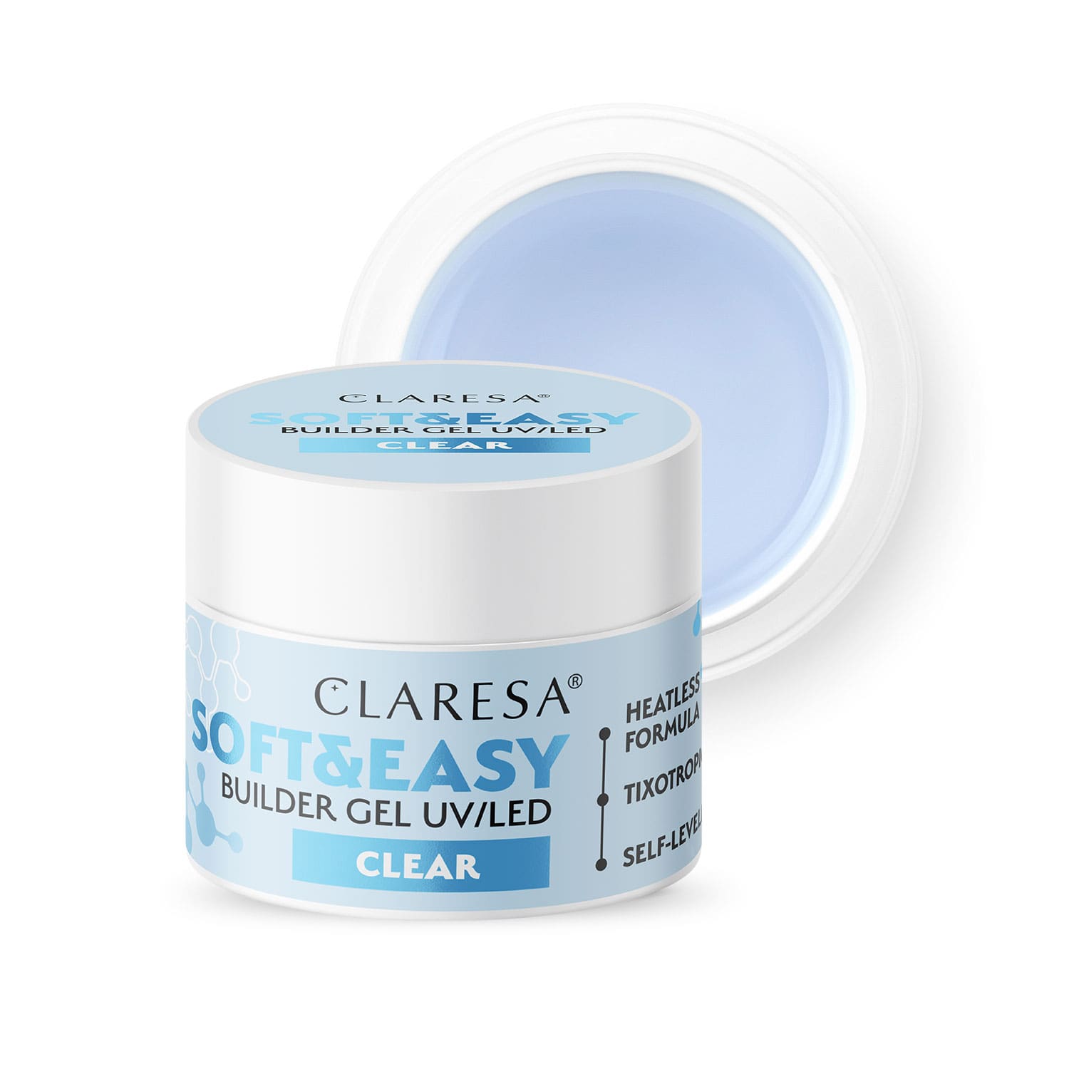 CLARESA Stavebný gél SOFT&EASY BUILDER GEL CLEAR 45G