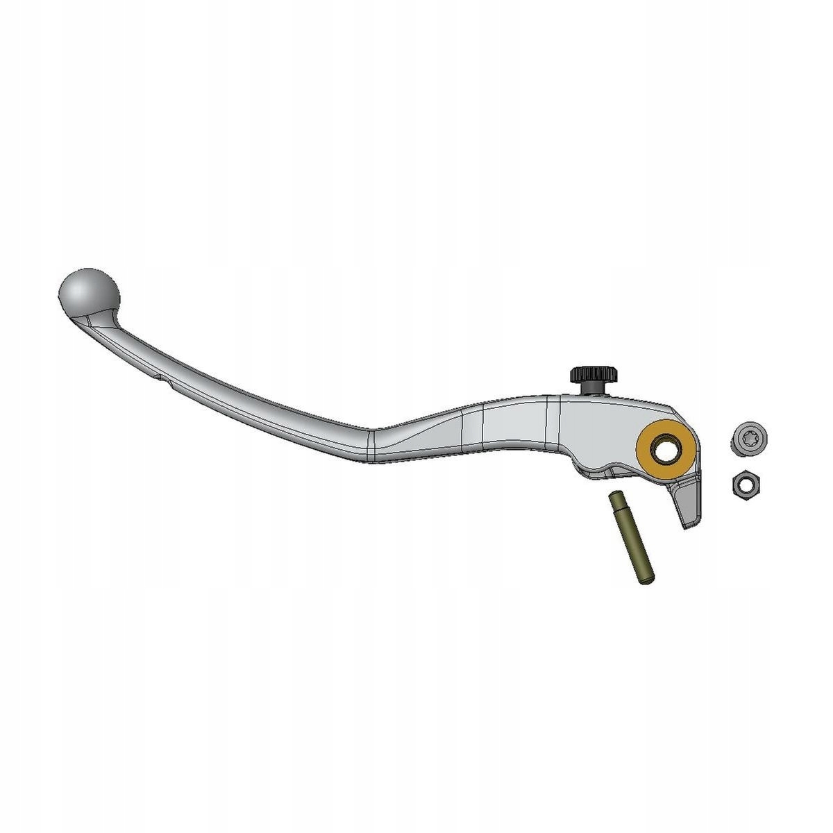 Magura Spojková Páka Čerpadlo HC1/195 Dlhá Strieborná (175 MM)