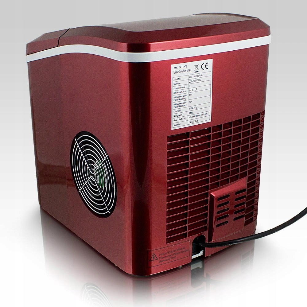 MASZYNA DO LODU KOSTKARKA BITUXX CZERWONA Marka Bituxx