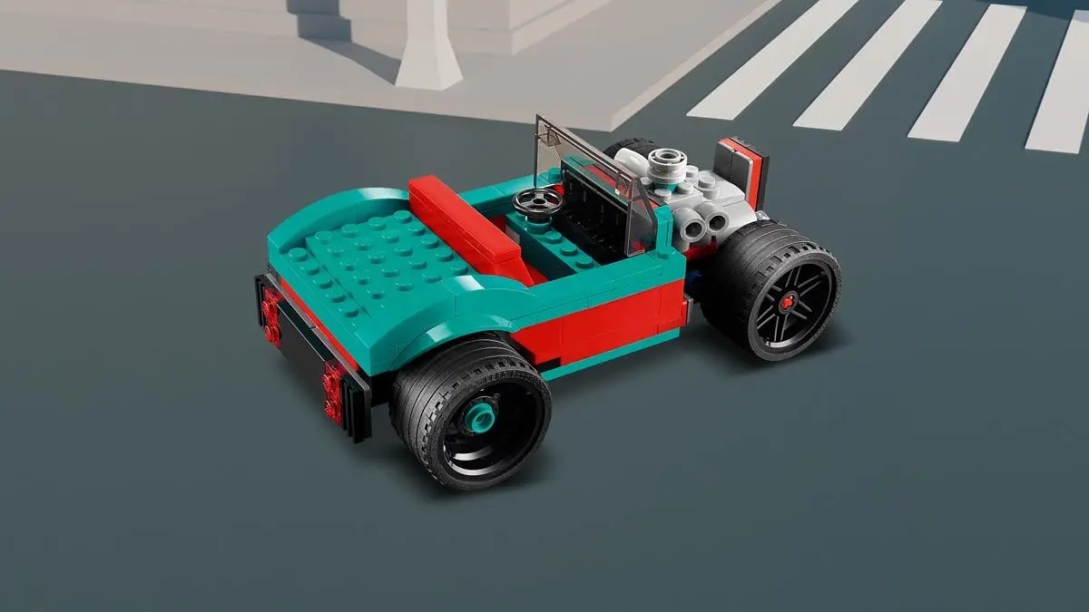 ZESTAW LEGO CREATOR ULICZNA WYŚCIGÓWKA SAMOCHÓD3w1 Wiek dziecka 7 lat +