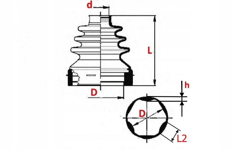 OSŁONA PRZEGUBU WEWNĘTRZNEGO ALFA 147 156 166 JTD EAN (GTIN) 5901219465893