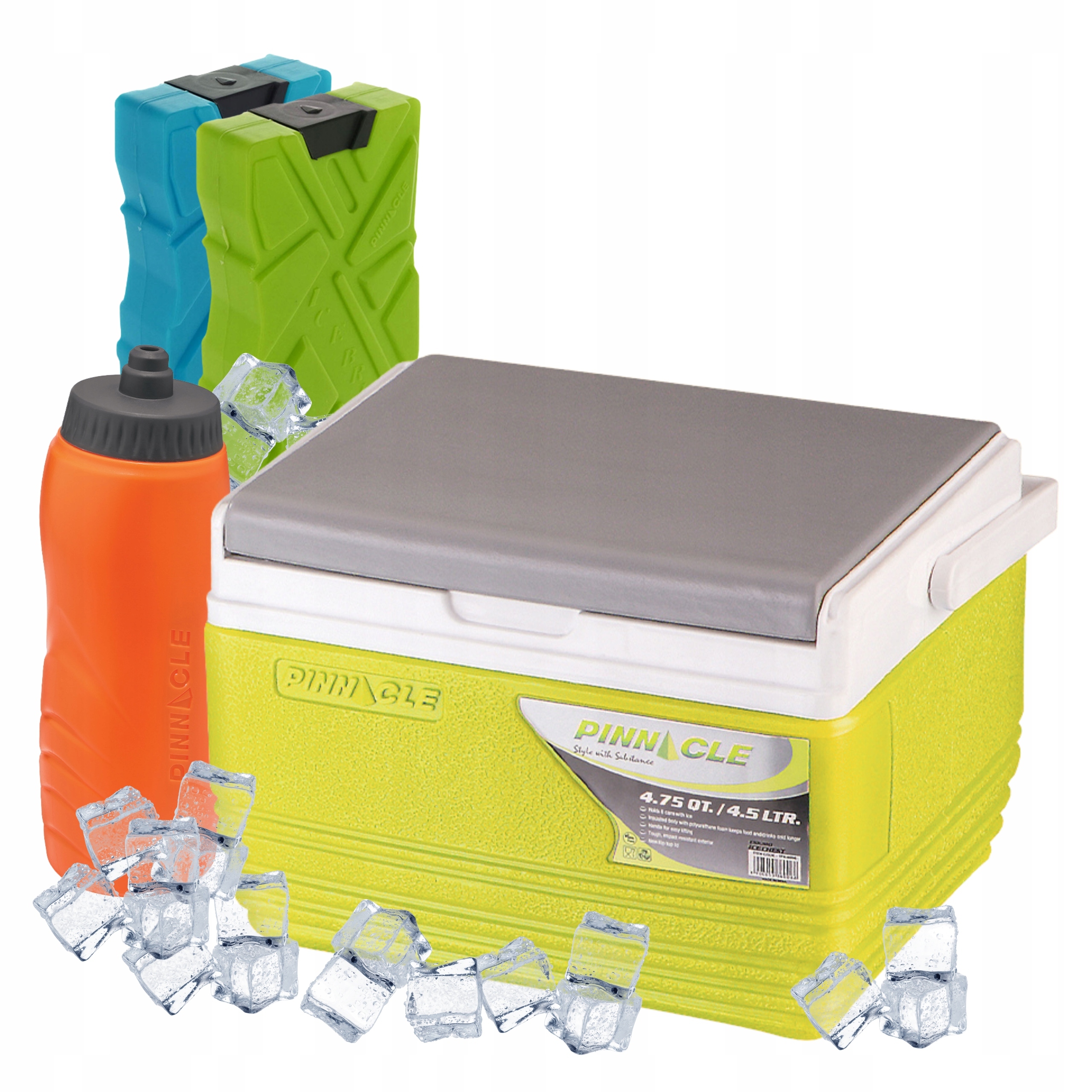 Turistická lednička 4,5 l Pinnacle Tpx 6006 limetková 2 náplně Lahev Na Pití