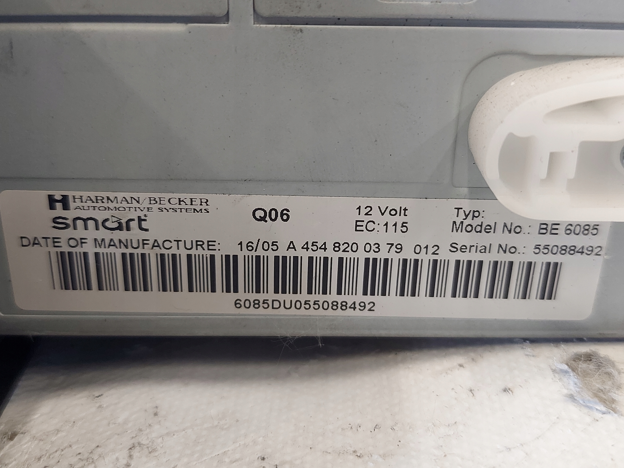 RADIO EKRAN SMART 454 A4548200379012