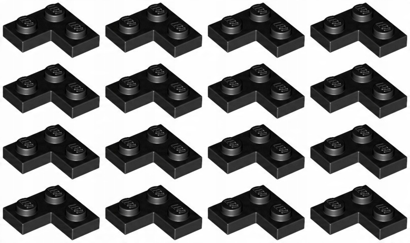 

Lego 2420 Płytka Narożna 2x2 czarna (10g) 16 szt.