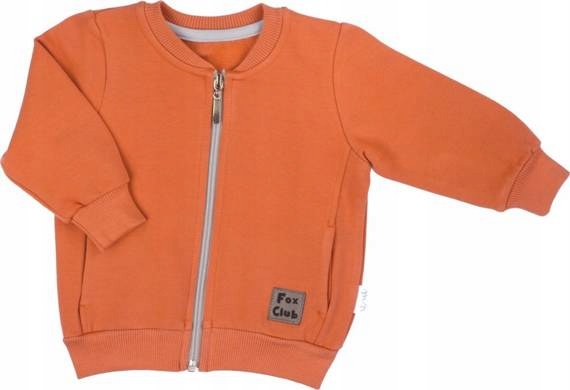 

Bluza Niemowlęca rozpinana Na Zamek ruda 80